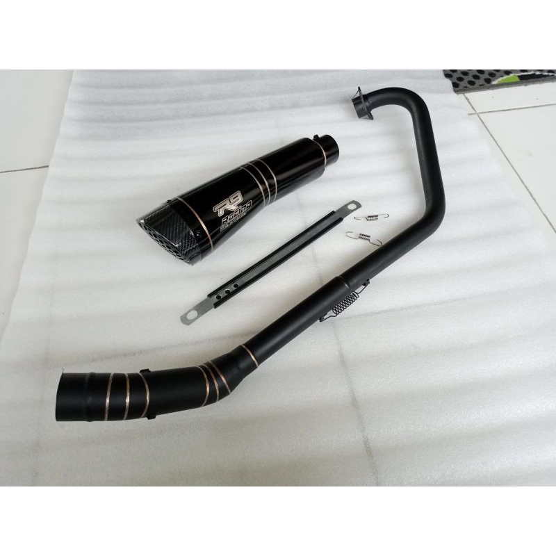 Jual Knalpot Racing R9 H2 Black Doff Pnp R15v2 Tiger Verza Sonic Gsx ...