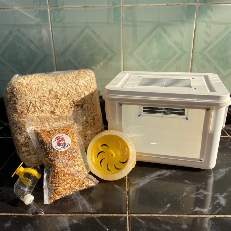 Jual KANDANG HAMSTER BOX 8 L PAKET LENGKAP BY HAMSTER TASIK | Shopee ...