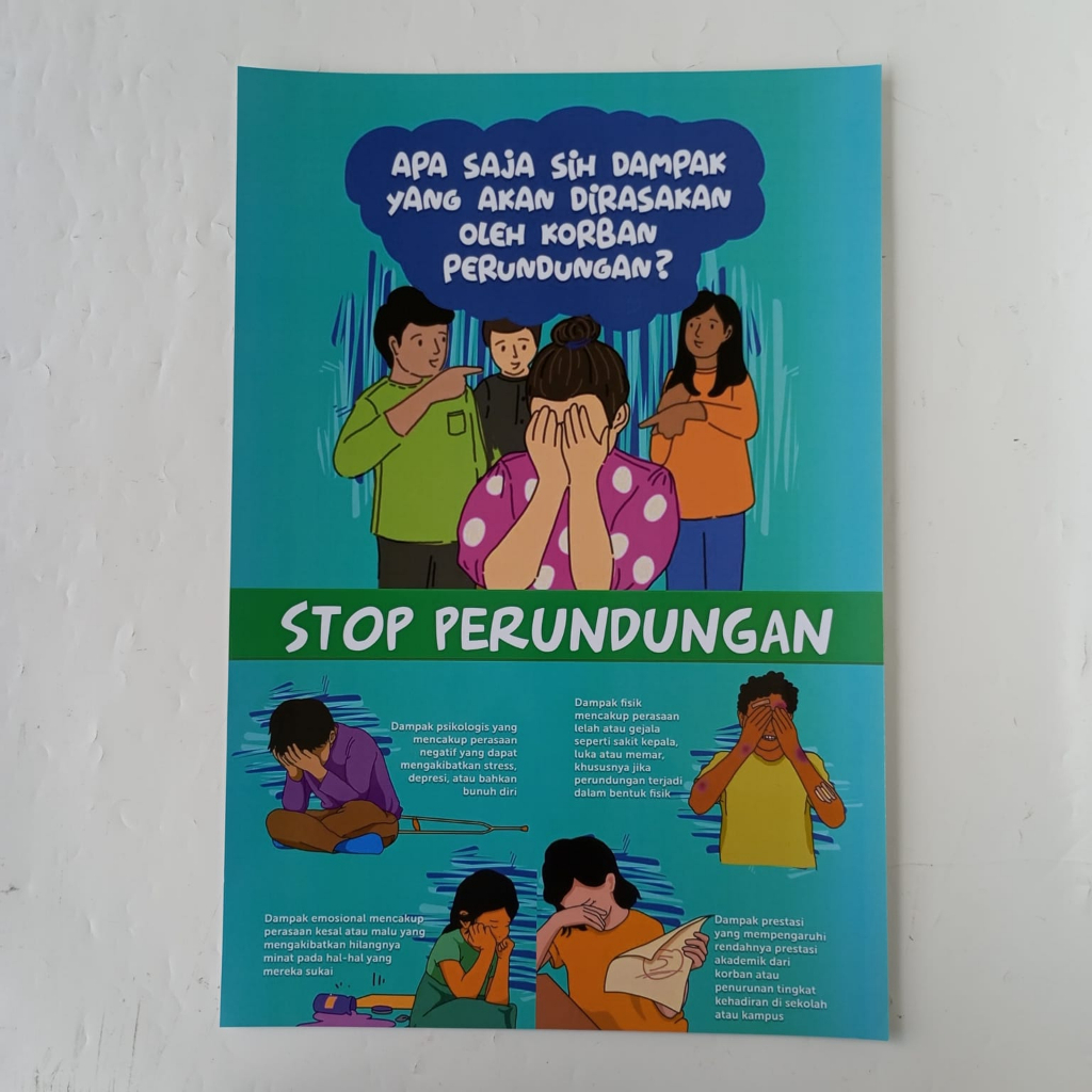 Jual Poster Stop Perundungan Poster Edukasi Masyarakat Poster Sekolah