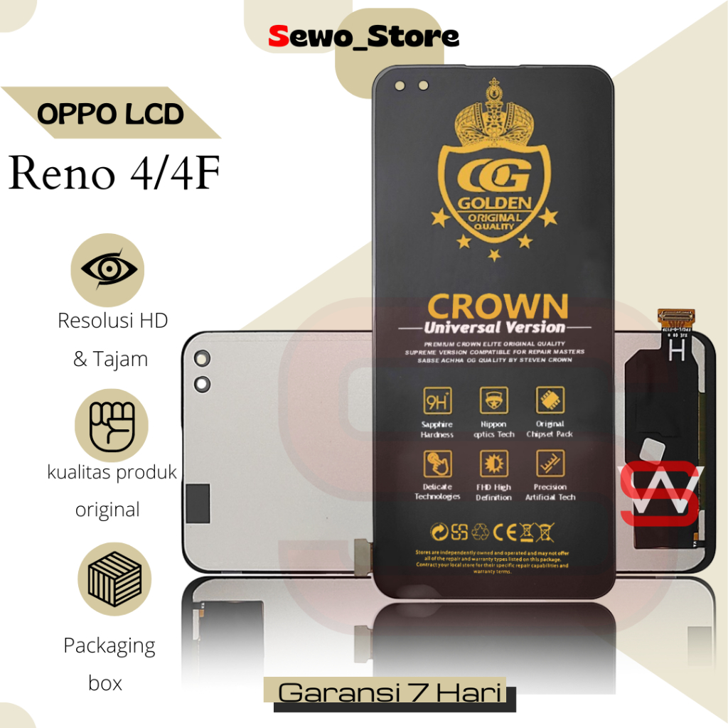 Jual LCD TOUCHSCREEN OPPO RENO 4 / 4F / 4 LITE / F17 PRO / A93 4G ...