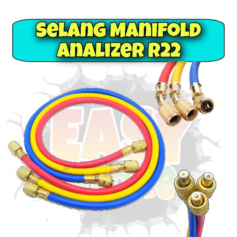 Jual Selang Manifold R22 60cm / Selang Analiser R22 | Shopee Indonesia