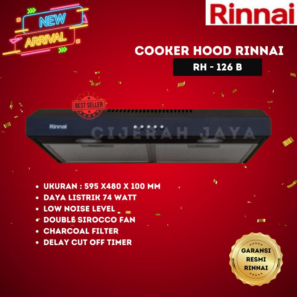 Jual COOKER HOOD RINNAI RH 126B / PENGHISAP ASAP RINNAI RH 126 B 60cm ...