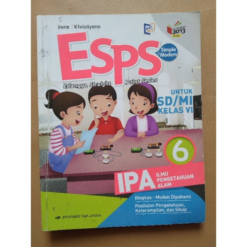 Jual ESPS IPA Ilmu Pengetahuan Alam Jilid 6 Untuk SD/MI Kelas VI ...