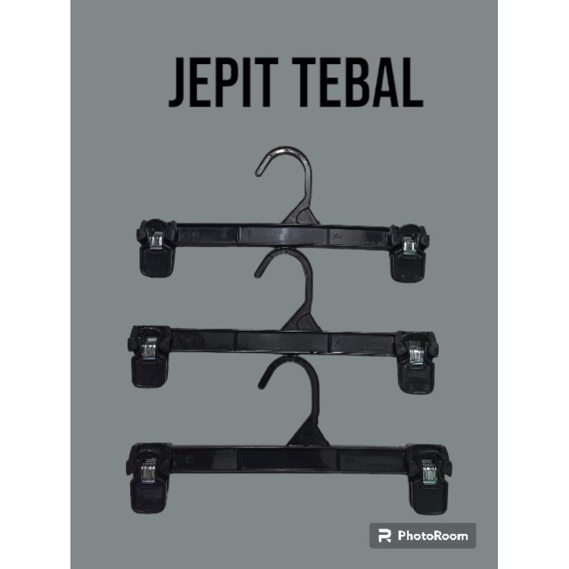 Jual Gantungan Celana Hanger Jepit Celana Tebal Hitam Shopee Indonesia