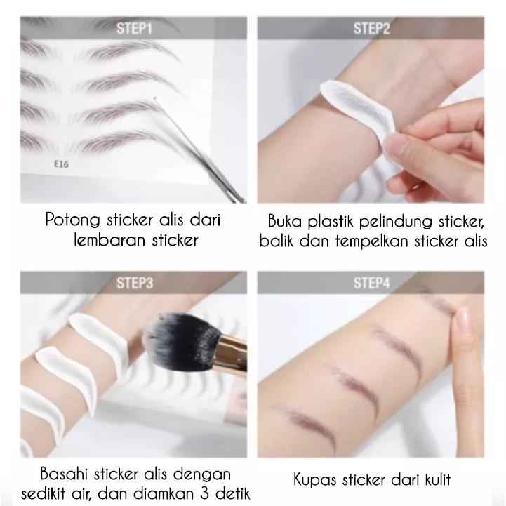Jual Sticker Alis Waterproof 4D Eyebrow Tattoo Alis Waterproof Eyebrow ...