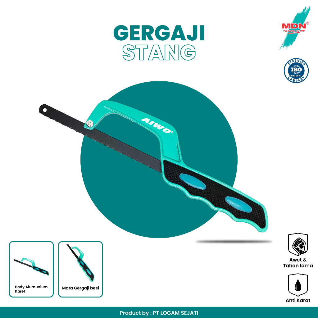 Jual Aiwo Tools Stang Gergaji Handle Gergaji Body Aluminium Karet