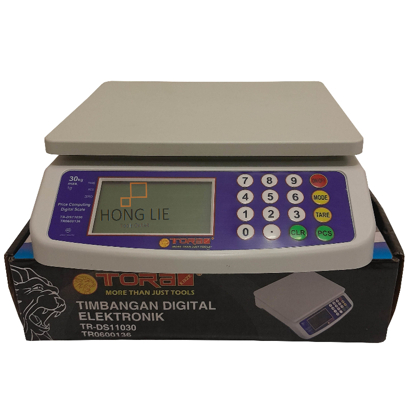Jual TORA Timbangan Digital 30 Kg Display Harga Laundry Dapur | Shopee ...