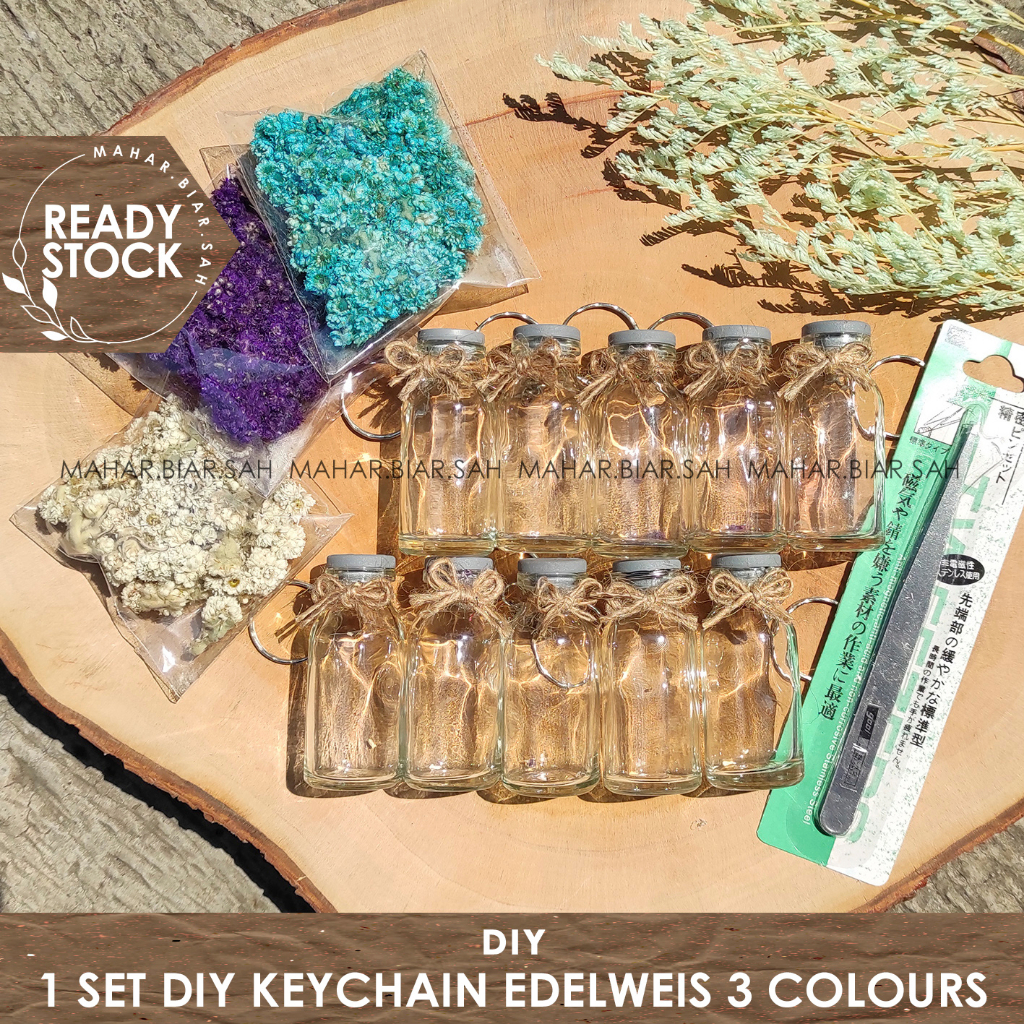 Jual RS 1 Set DIY Keychain Edelweiss 3 Colours / DIY / Gift / Hampers ...