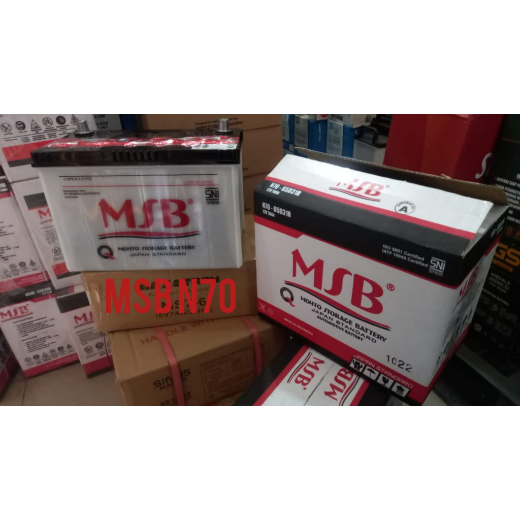 Jual Aki mobil Basah MSB N70 Elf L300 nissan MU-x Nissan MUX Genset