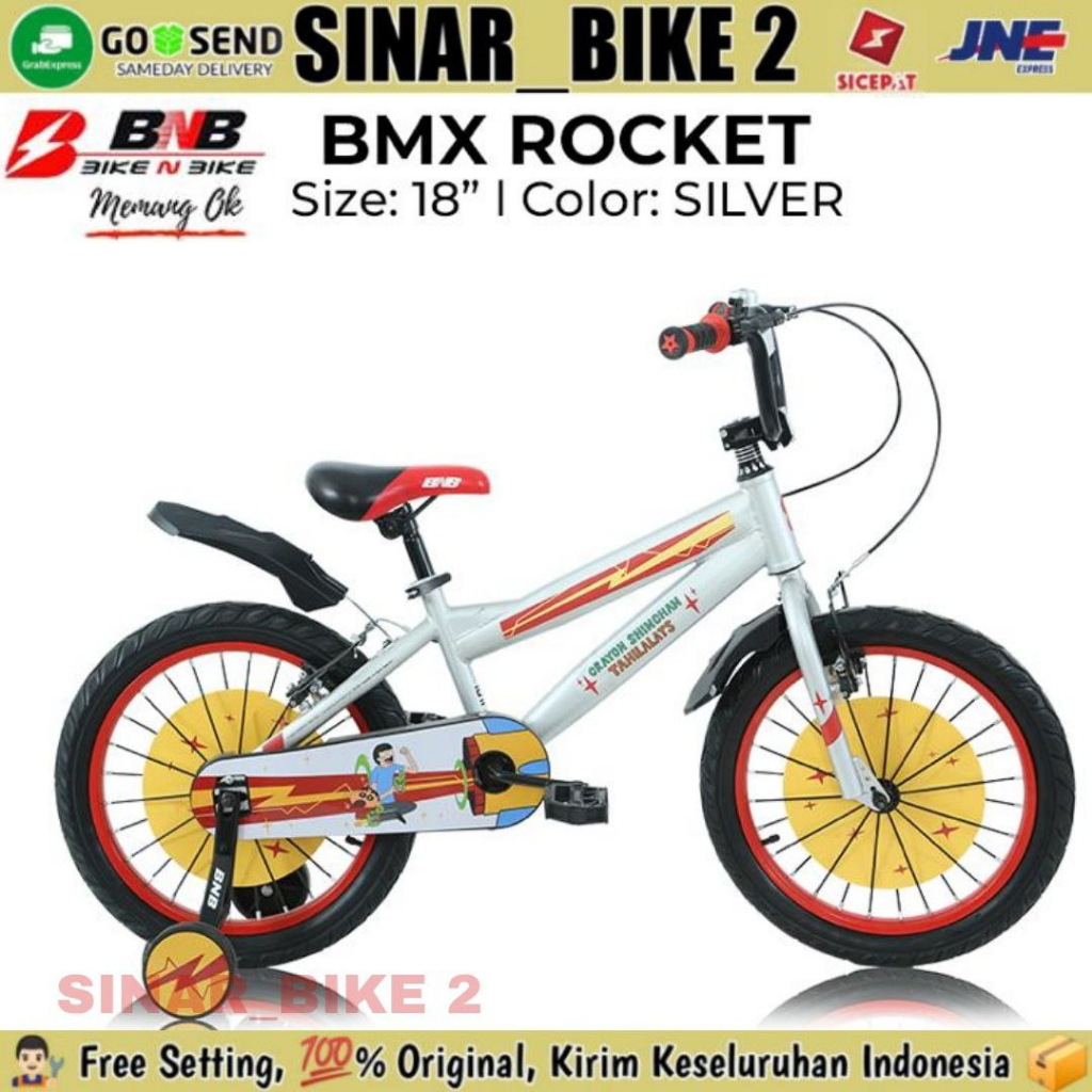 Jual Sepeda Bmx Anak Laki BNB ROCKET Ukuran 12 & 18 Inch | Shopee Indonesia