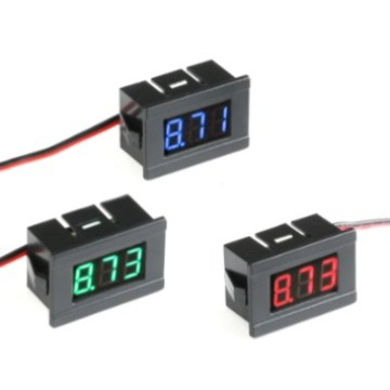 Jual Voltmeter Volt Meter 0.36 Frame Rangka Digital Warna Hijau Merah ...
