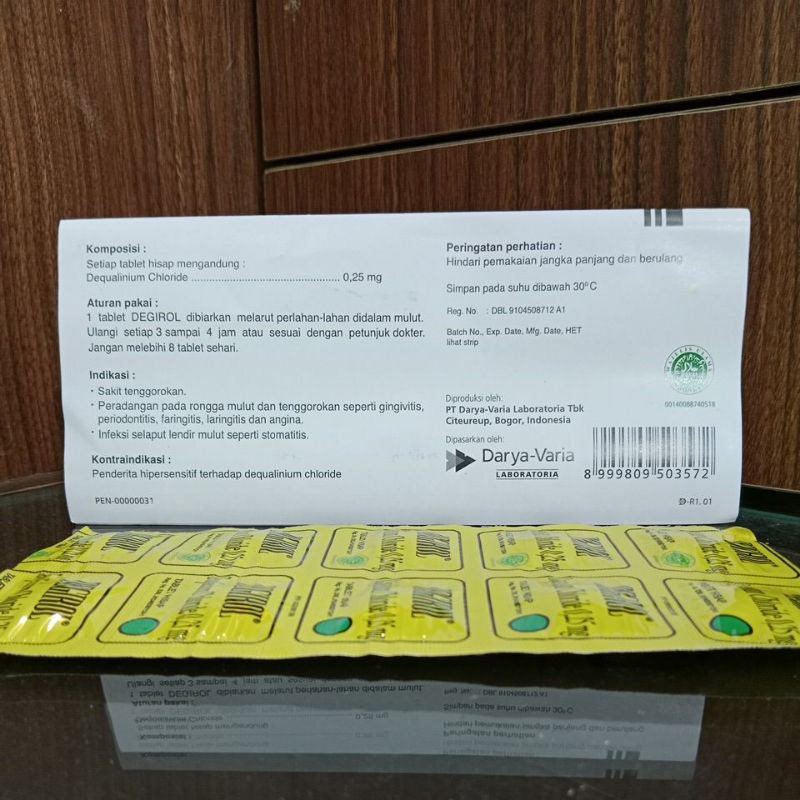 Jual Degirol (1 papan isi 10 tablet) rasa lemon | Shopee Indonesia