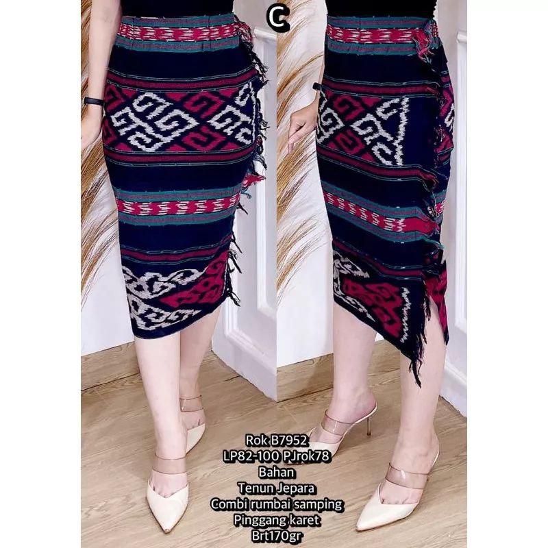 Jual ROK SPAN TENUN RUMBAI, ROK KERJA 7/8 SLIM | Shopee Indonesia