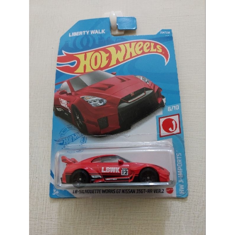 Jual hotwheels nissan skyline r35 lbwk merah / lb silhouette works ...