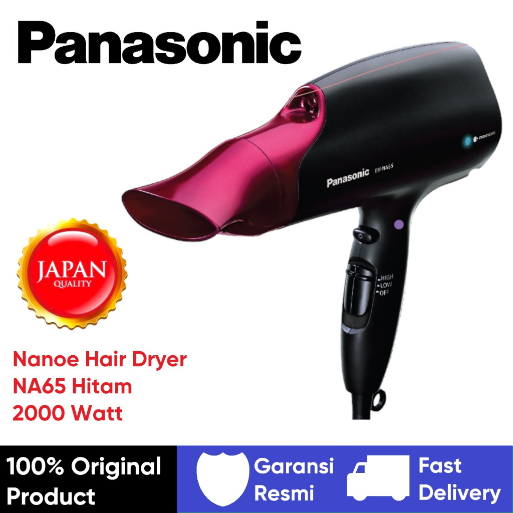 Jual Panasonic Hair Dryer Nanoe Eh Na 65 Hitam Pengering Rambut Shopee Indonesia 2015