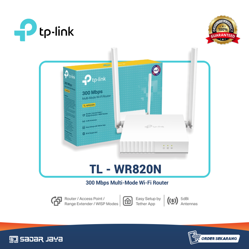 Jual Tp Link Tl Wr820n Wifi Router 300 Mbps Wireless Networking Shopee Indonesia 6546