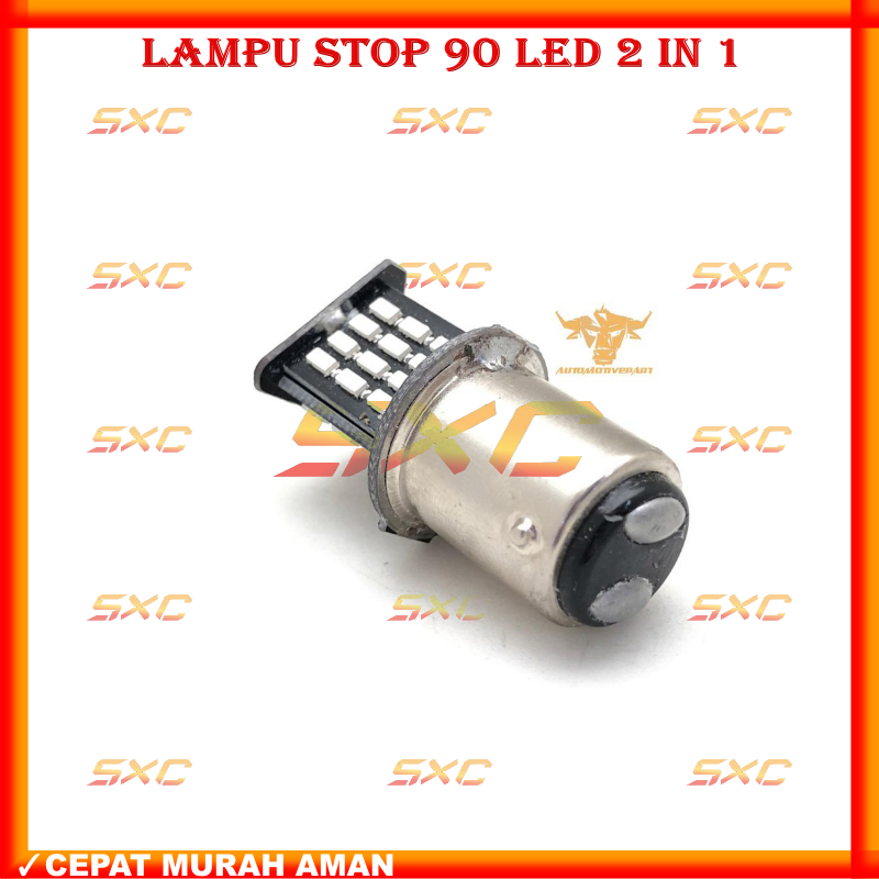 Jual ORIGINAL LAMPU STOP 90 LED 2 IN 1 | BOHLAM STOP MOTOR 90 TITIK LED ...