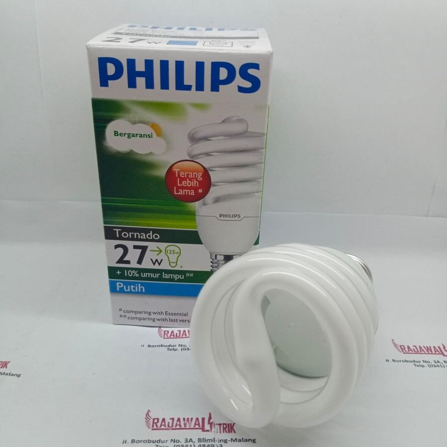 Jual Philips Tornado 27w Lampu Spiral Putih | Shopee Indonesia