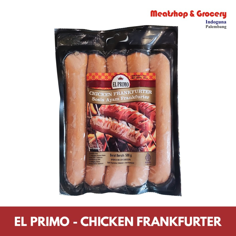 Jual Sosis El Primo Chicken Frankfurter 500gr Sosis Ayam