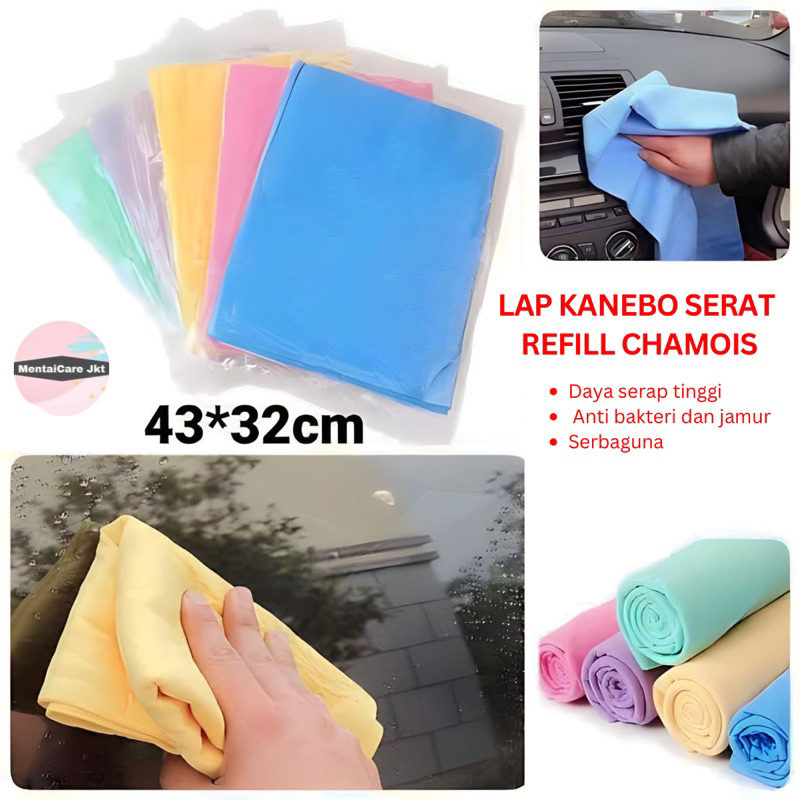 Jual Kanebo Warna Plas Chamois Kain Lap Serat Sintetis Ukuran Standar Dan Jumbo Refill Kanebo