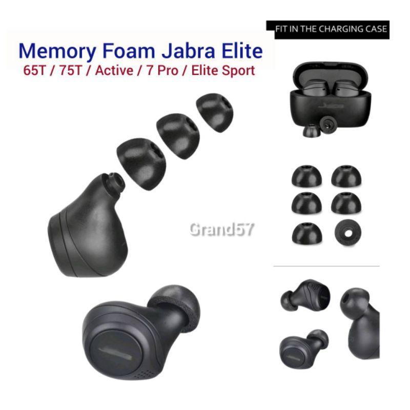Gommini In Silicio Per Auricolari Jabra Elite 75t/65t/Active/Sport Evolve - Taglia M