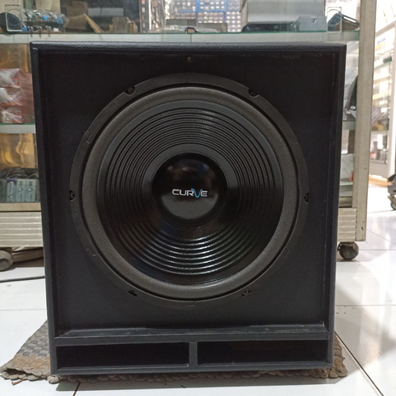 Jual Speaker Curve Subwoofer pasif 12 Inch dengan Box Speaker Subwoofer