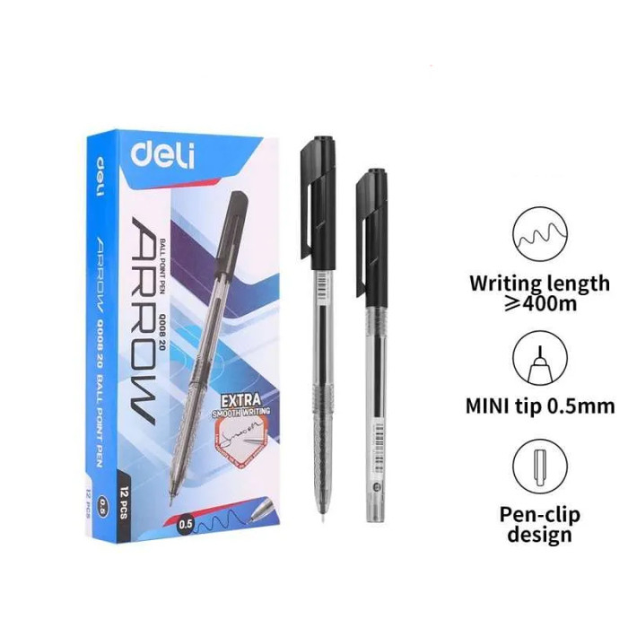 Jual MICHIRO Pulpen Tinta Warna Hitam / Pulpen Gel / Pulpen Arrow ...