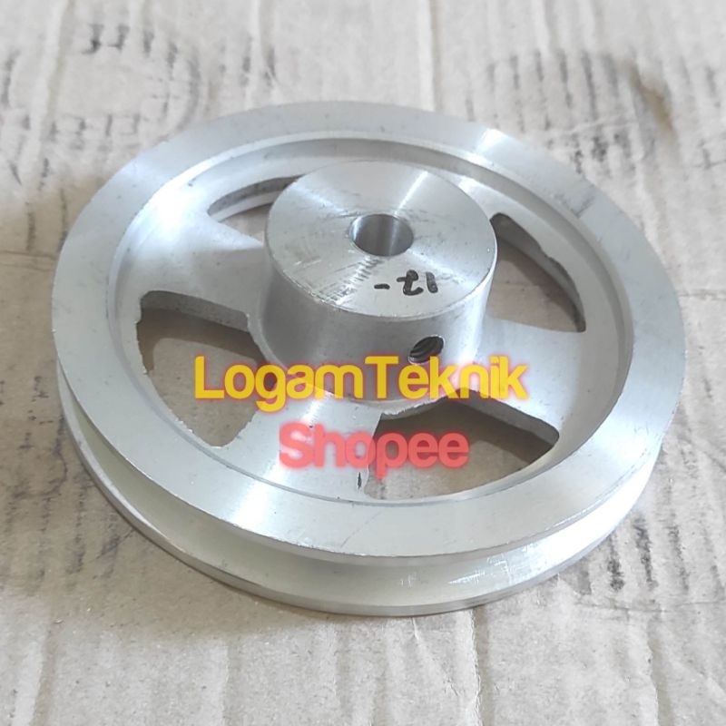 Jual Puli pulley pully A1 - 5 inch as 12 mm poly pully alumunium ...
