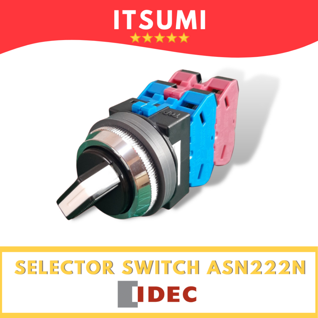 Jual IDEC Selector Switch ASN222N 2NO 2NC | Shopee Indonesia