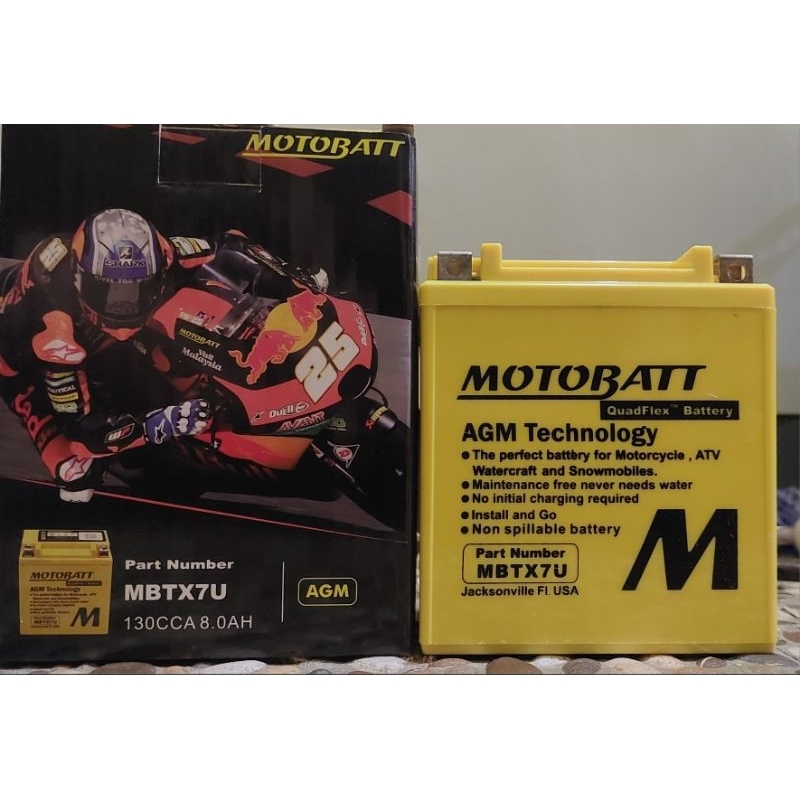 Jual Aki Motobatt MBTX7U YUASA YTZ8V YUASA YTX8L alter GS GTZ8V YAMAHA