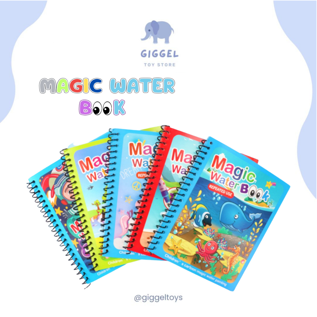 Jual Magic Water Book / Buku Mewarnai Anak / Magic Coloring Book / Buku ...