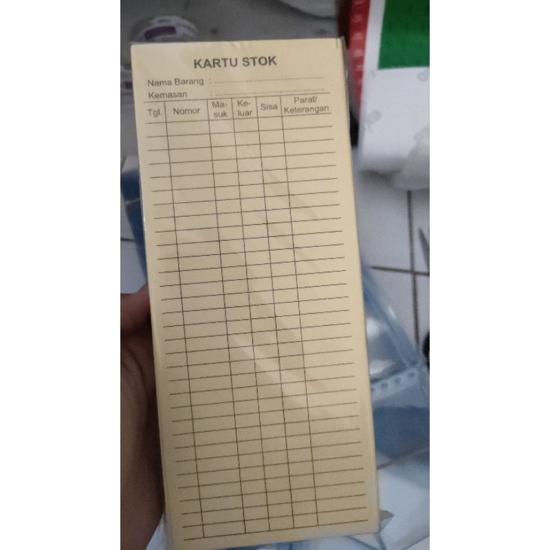 Jual Kartu Stok Obat Kartu Stok Barang Bolak Balik Isi 100 Lembar Shopee Indonesia 7817