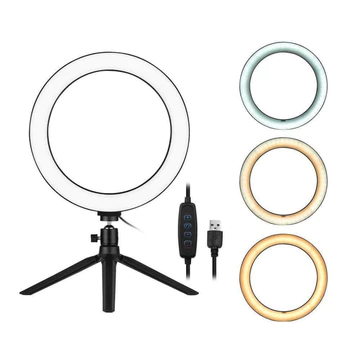 Lampu Ringlight Ring Light Led 26cm 26 Cm Selfi Live Streaming Lampu Cahaya Studio