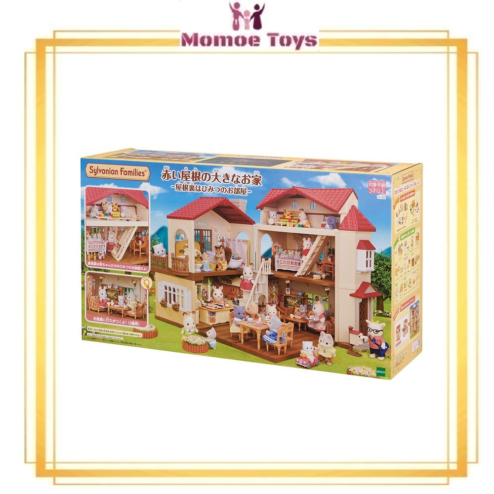 Sylvanian Families: Large House With Red Roof The Attic Is A Secret Room Epo14666