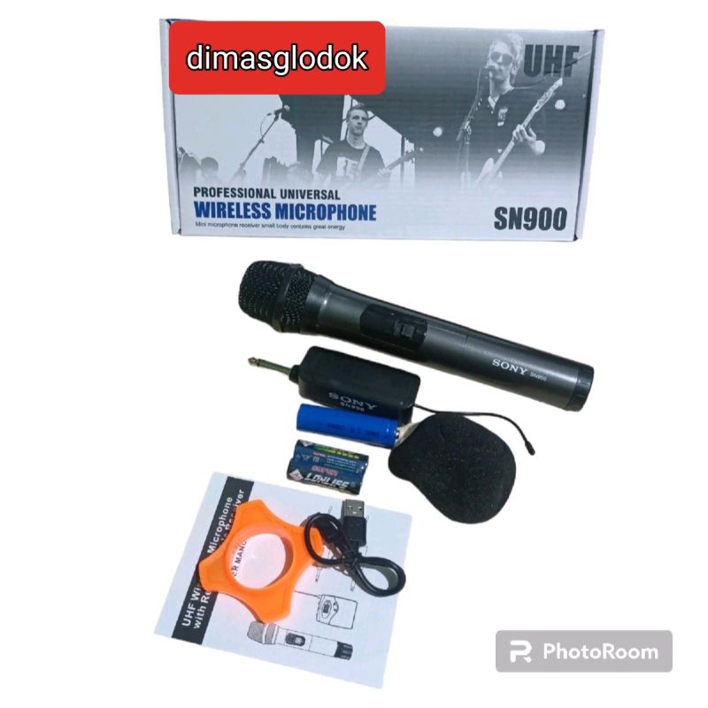 Jual Mic Wirles Werles SONY SN900 Wireless Microphone Vocal SN 900 ...