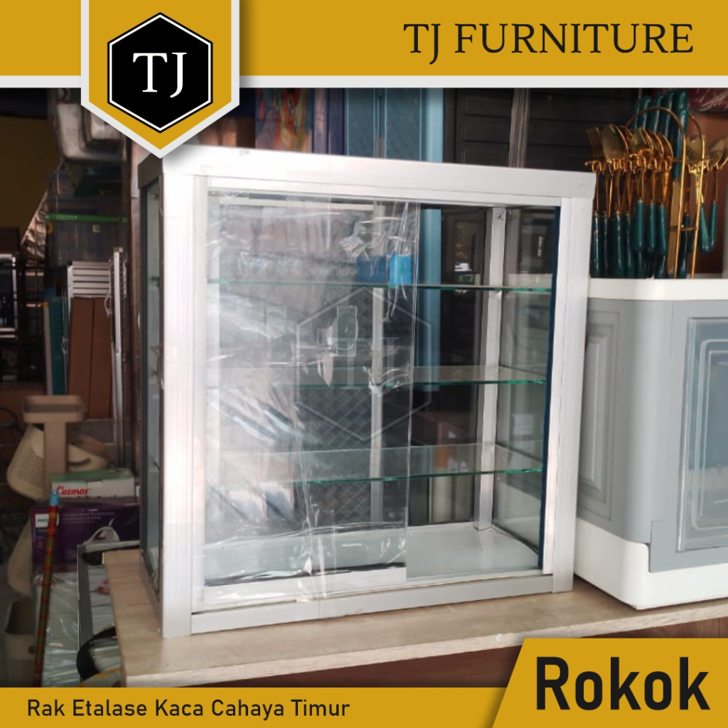 Jual Cahaya Timur Rak Etalase Kaca / Rak Display Rokok / Etalase Warung ...