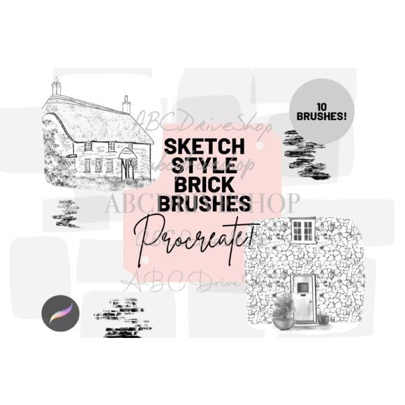 Jual Procreate Brush - Sketch Style Brick Brushes | Shopee Indonesia