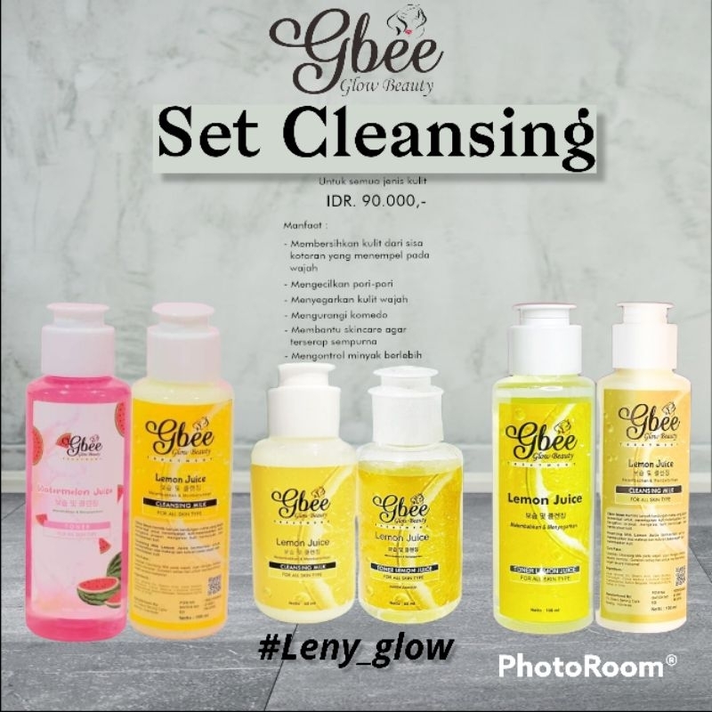 Jual sHopYi- Set cleansing gbee glowbeauty (bpom) | Shopee Indonesia