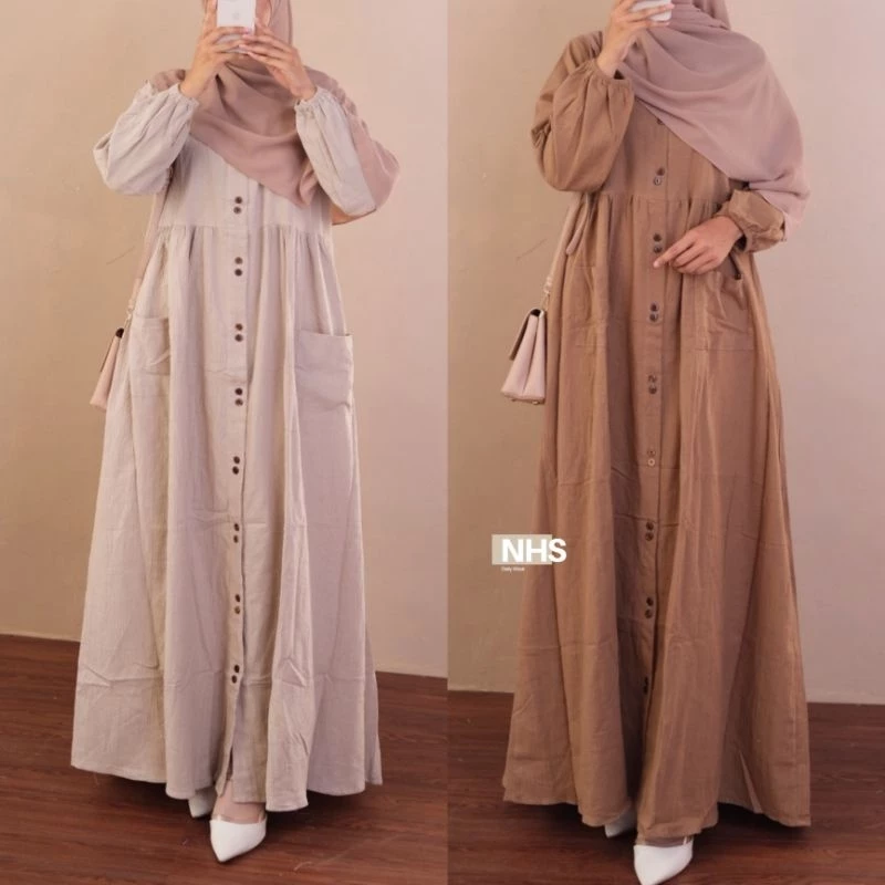 Cassandra Gamis Linen Crincle Premium