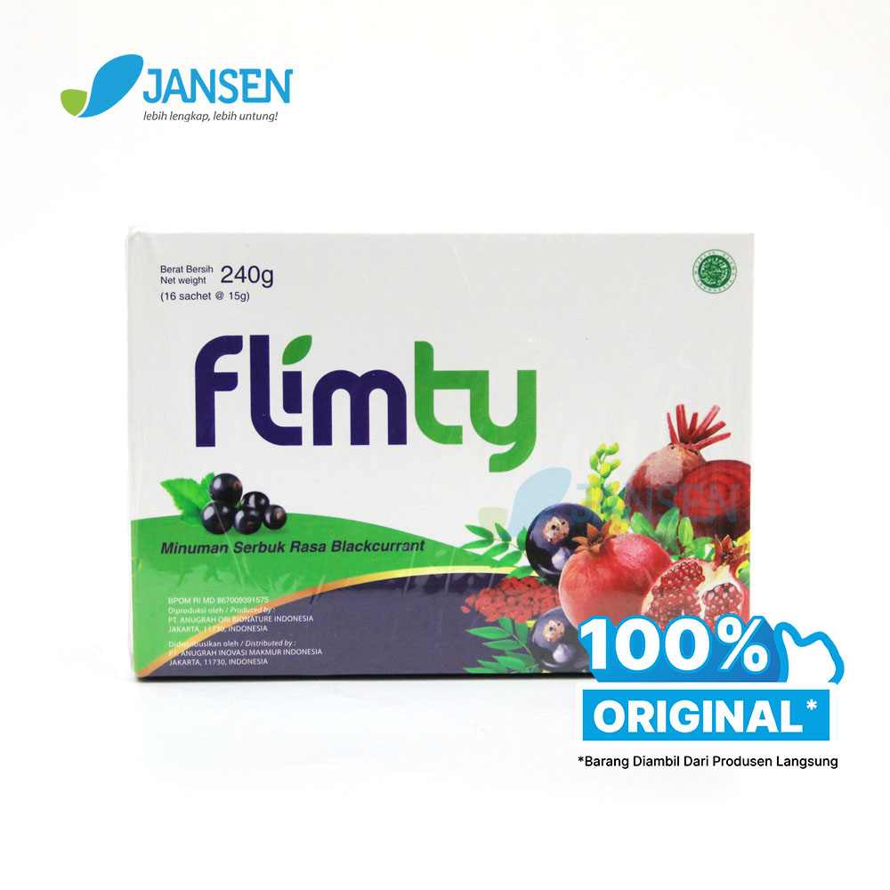 Jual Flimty Fiber Antioxidant Minuman Detox Rasa Blackcurrant 1 Box