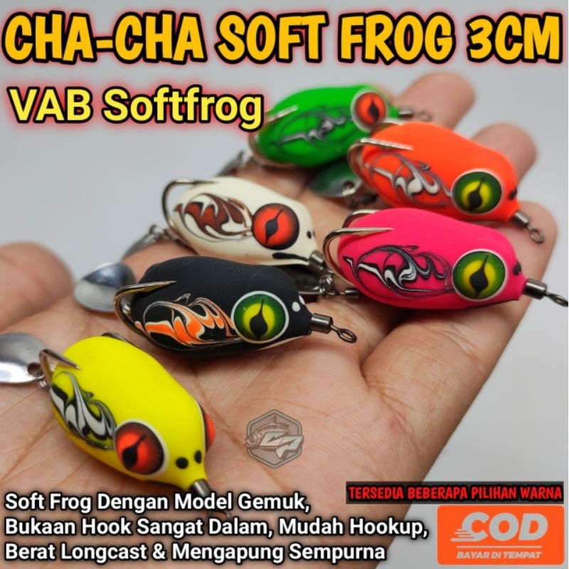 Jual SOFT FROG FLOATING 3CM CHA CHA VAB SOFT FROG | Shopee Indonesia