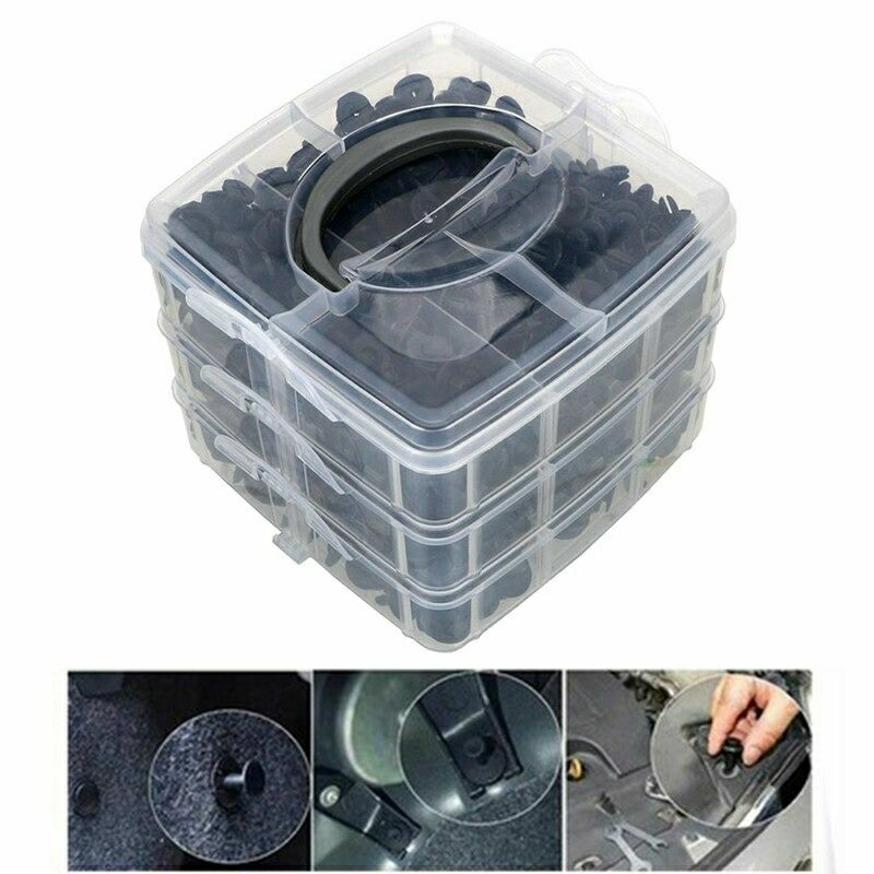 Jual 620PCS BOX KANCING KLIP RIVET BOX CAMPUR KANCING BEMPER FENDER ...