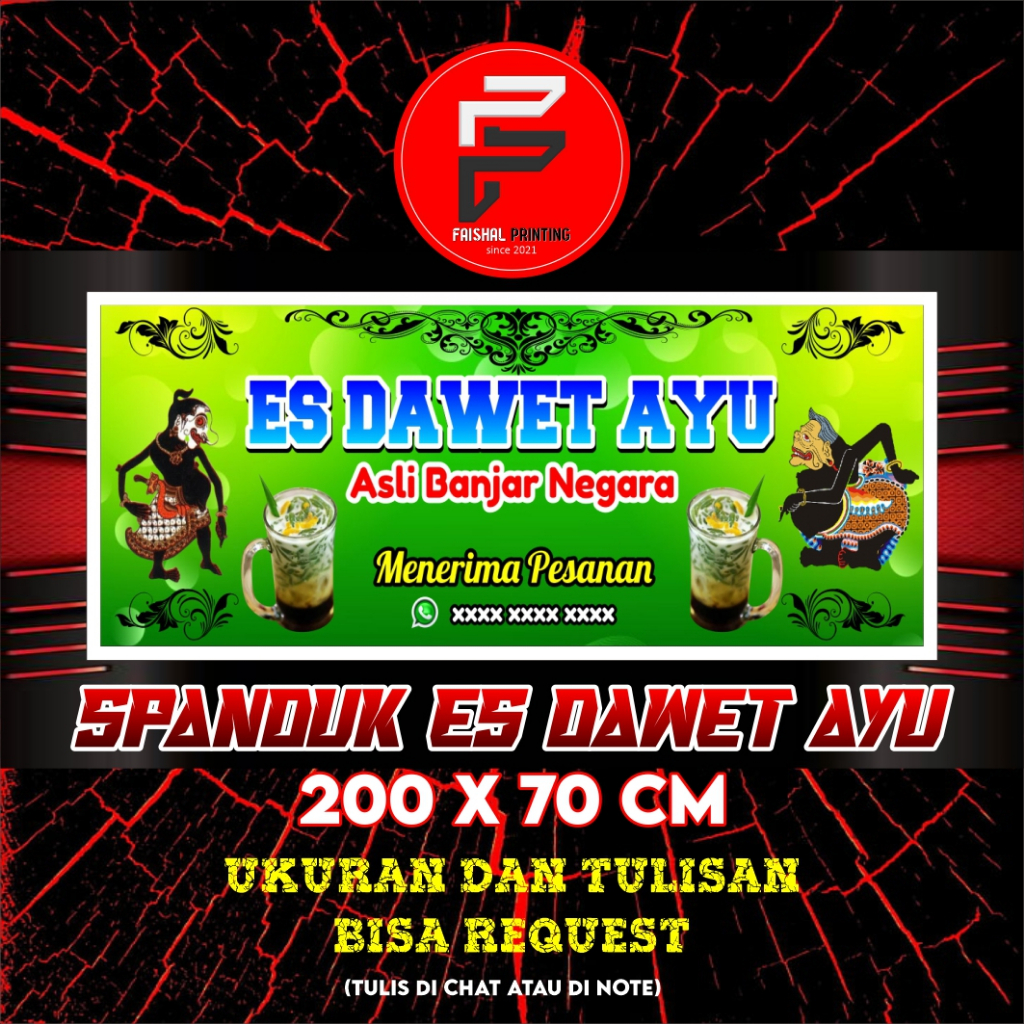 Jual Spanduk Es Dawet Banner Es Dawet Spanduk Es Cendol Banner