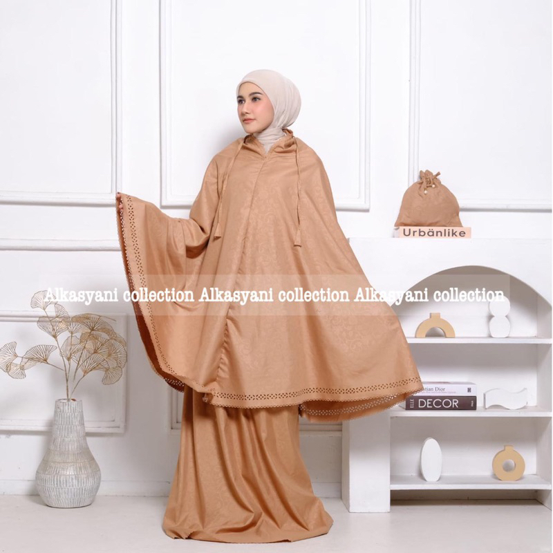 Jual Assyifa - Mukena Dewasa Travelling Lasercut 2 IN 1 Katun Mikro ...