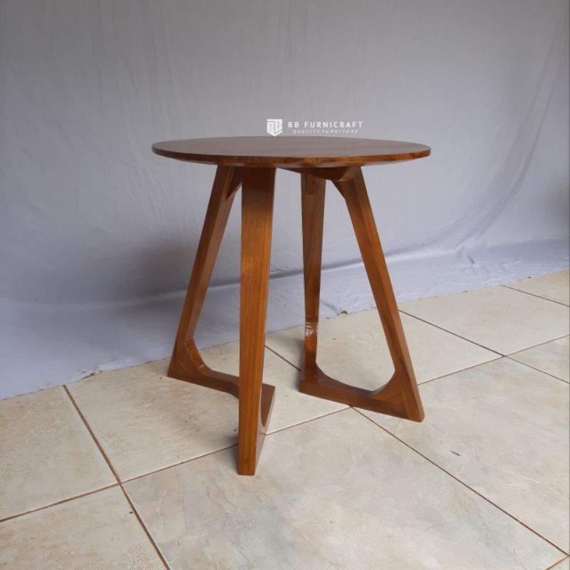 Jual Coffe Table Meja Kopi Meja Teras Meja Bulat Meja Kayu Jati Shopee Indonesia 5217