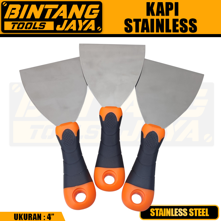 Jual Kapi Stainless 4 inch Gagang Karet Kape Cat Tahan Karat Sutil Kapi ...