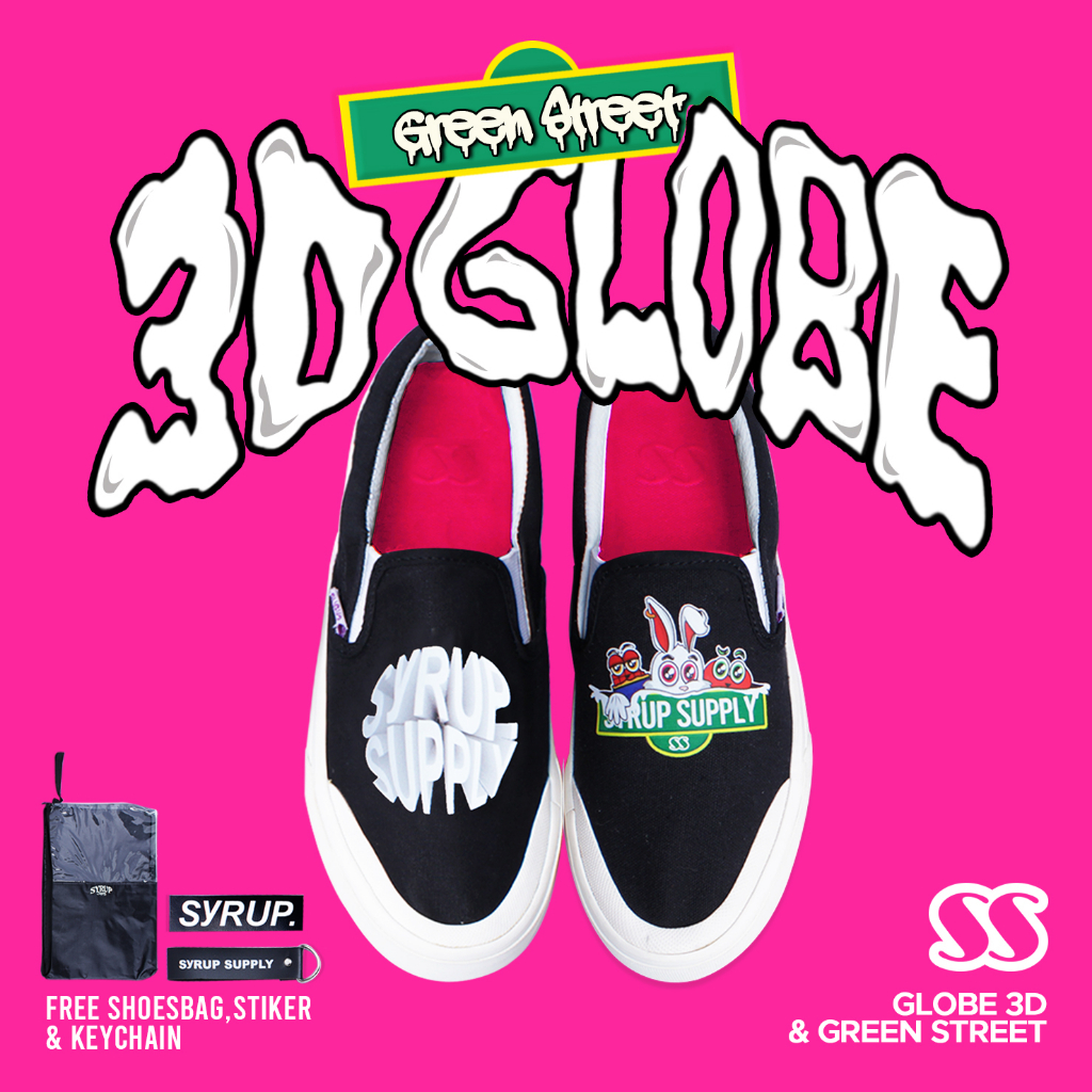 Jual Syrup supply 3D Globe & Greenstreet | sepatu slip on | sneaker ...