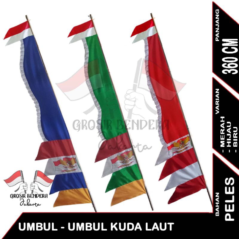 Jual Bendera Umbul - Umbul Kuda Laut 360cm | Shopee Indonesia