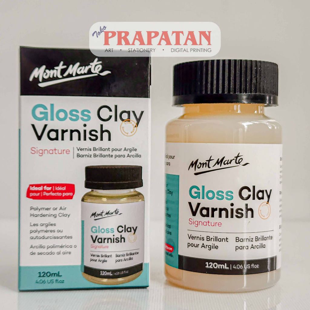 Jual Mont Marte Gloss Clay Varnish 120ml Varnish Tanah Liat Pottery Shopee Indonesia