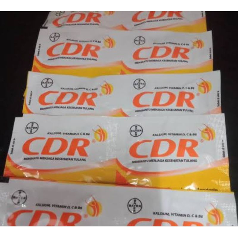Jual CDR Effervescent Suplemen Multivitamin C & D sachet 2 tablet ...